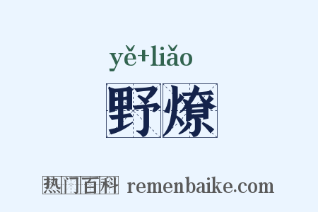 野燎是什么意思的图片